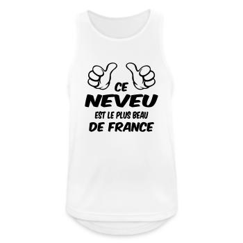 BEST NEPHEW - Men's Breathable Tank Top - white - Front - Nick (188cm)