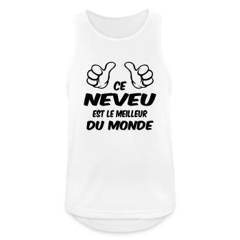 MEILLEUR NEVEU - Débardeur respirant Homme - blanc - Devant - Nick (188cm)