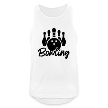 bowling - Débardeur respirant Homme - blanc - Devant - Nick (188cm)