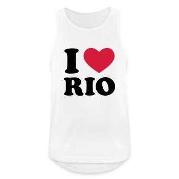 rio de janeiro - Débardeur respirant Homme - blanc - Devant - Nick (188cm)