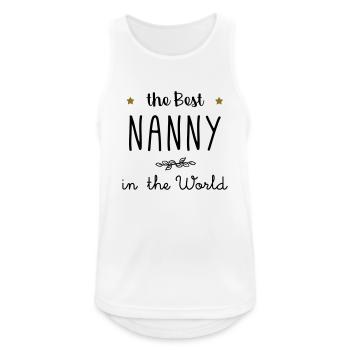 The best nanny in the world - Men's Breathable Tank Top - white - Front - Nick (188cm)