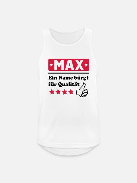 max - Men's Breathable Tank Top - white