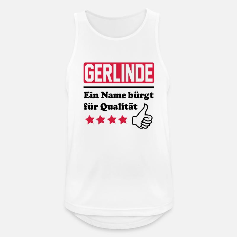 gerlinde - Men's Breathable Tank Top - white