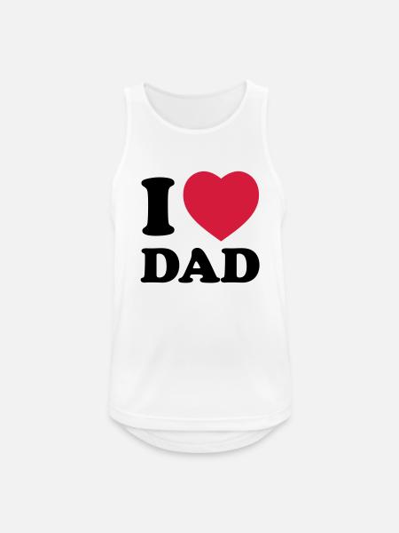 i_love_dad - Men's Breathable Tank Top - white