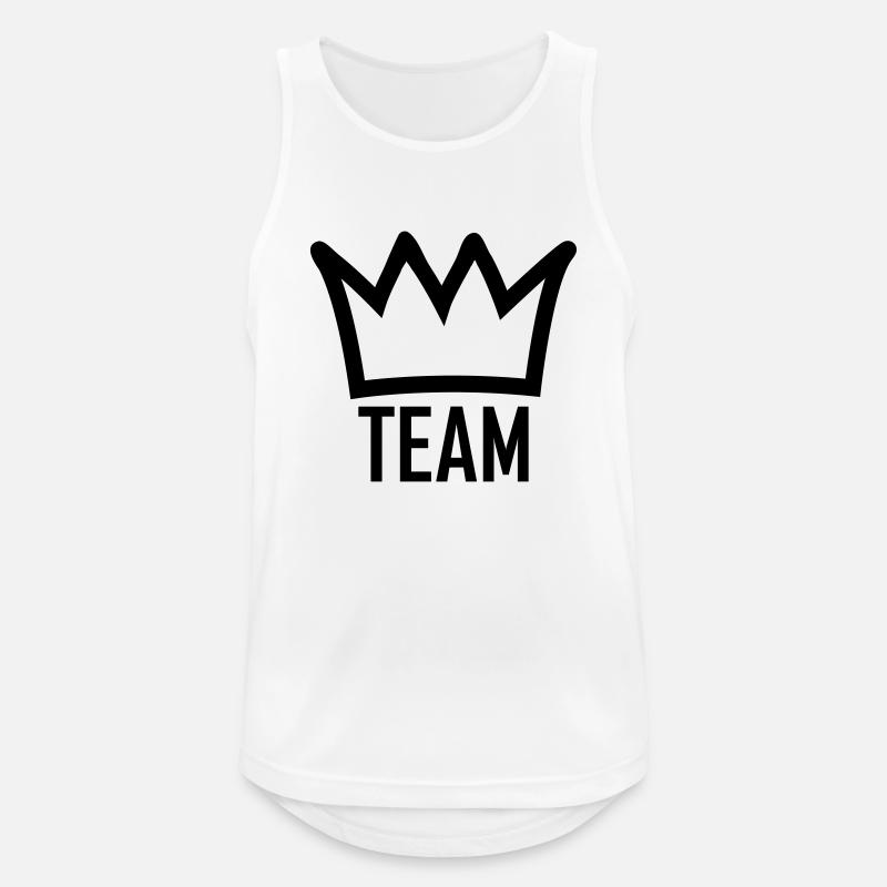 team - Men's Breathable Tank Top - white