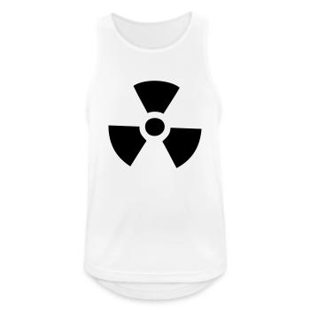 nuclear radioactive atomic symbol - Men's Breathable Tank Top - white - Front - Nick (188cm)