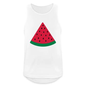 water melon melon d'eau - Débardeur respirant Homme - blanc - Devant - Nick (188cm)