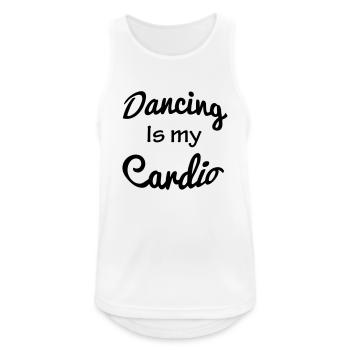 Dancing - Männer Tank Top atmungsaktiv - Weiß - Vorne - Nick (188cm)