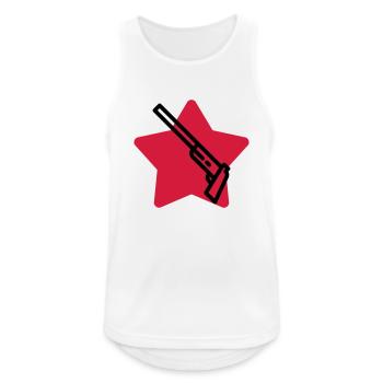 Sportschießen Schütze Sport Sportler Spieler - Männer Tank Top atmungsaktiv - Weiß - Vorne - Nick (188cm)