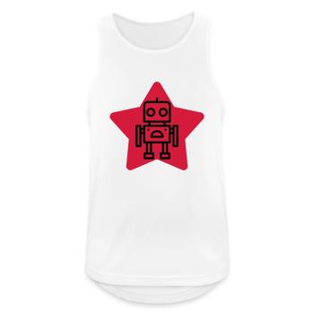 Robotik / Roboter / Robot / Robotics - Männer Tank Top atmungsaktiv - Weiß - Vorne - Nick (188cm)