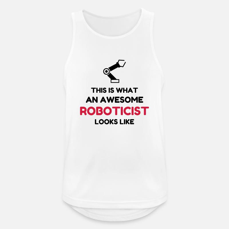 Robotik / Roboter / Robot / Robotics - Männer Tank Top atmungsaktiv - Weiß