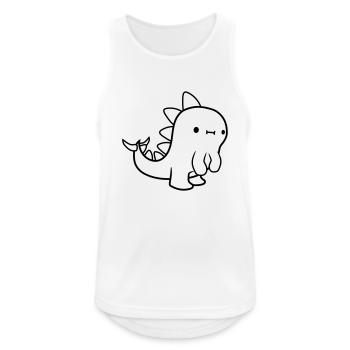Dinosaure cool stegosaurus - Débardeur respirant Homme - blanc - Devant - Nick (188cm)