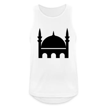 Moschee - Männer Tank Top atmungsaktiv - Weiß - Vorne - Nick (188cm)