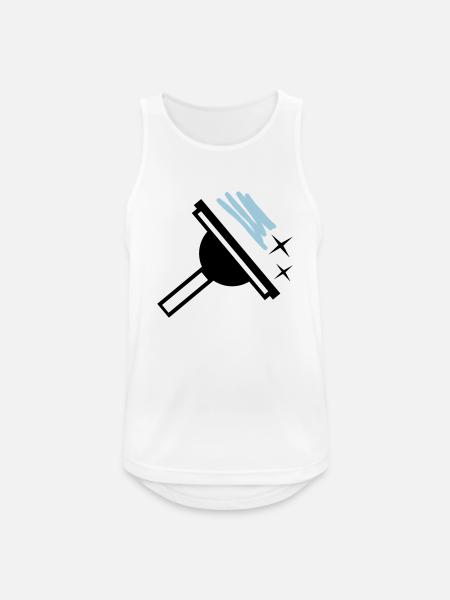 Window cleaner - Men's Breathable Tank Top - white