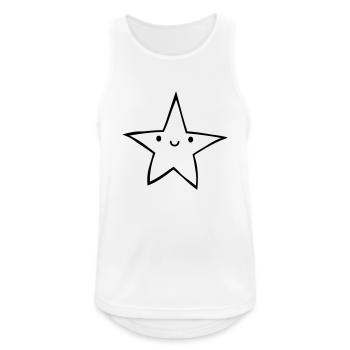 Sympathique chère starlette - Débardeur respirant Homme - blanc - Devant - Nick (188cm)