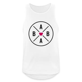Baba türkischer Papa Vatertag persischer Vater - Männer Tank Top atmungsaktiv - Weiß - Vorne - Nick (188cm)