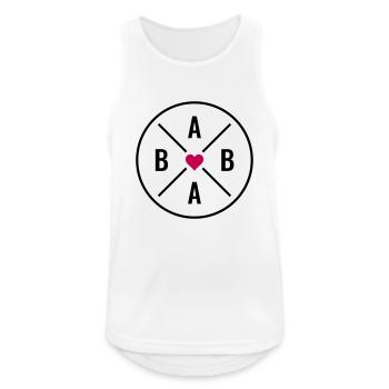 Baba Herz türkisch Papa Vatertag persisch Vater - Männer Tank Top atmungsaktiv - Weiß - Vorne - Nick (188cm)