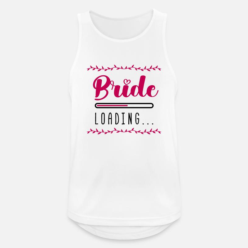 bride loading - Männer Tank Top atmungsaktiv - Weiß
