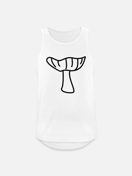 Mushroom - Men's Breathable Tank Top - white