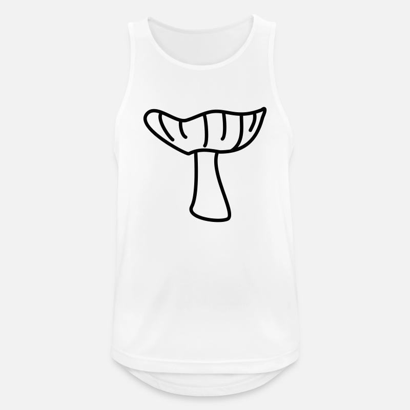 Pilz - Männer Tank Top atmungsaktiv - Weiß