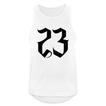 23 - Men's Breathable Tank Top - white - Front - Nick (188cm)