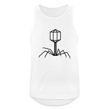 virus - Männer Tank Top atmungsaktiv - Weiß - Vorne - Nick (188cm)