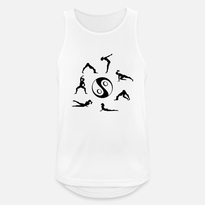 Deepwork - Männer Tank Top atmungsaktiv - Weiß