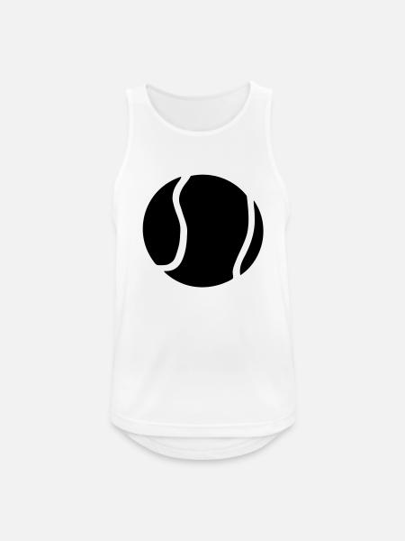 Tennis Ball - Men's Breathable Tank Top - white