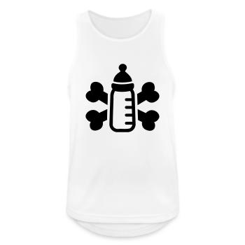 Baby - Men's Breathable Tank Top - white - Front - Nick (188cm)