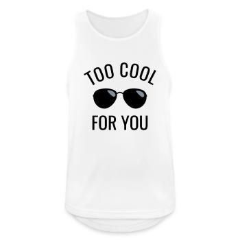 Coole lustige Sprüche Sonnenbrille cool arrogant - Männer Tank Top atmungsaktiv - Weiß - Vorne - Nick (188cm)