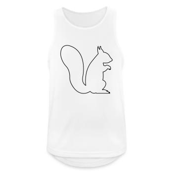 squirrel - Men's Breathable Tank Top - white - Front - Nick (188cm)