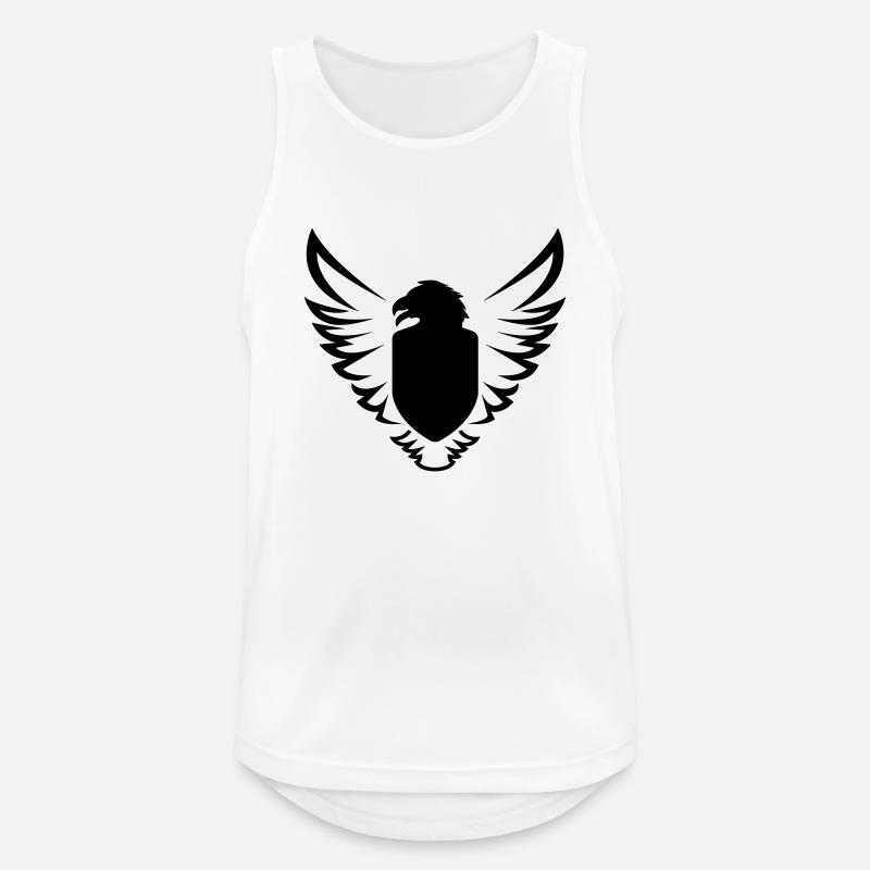 eagle-bird-shield-shield-shild-wing-01 - Men's Breathable Tank Top - white