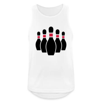 bowling - Débardeur respirant Homme - blanc - Devant - Nick (188cm)