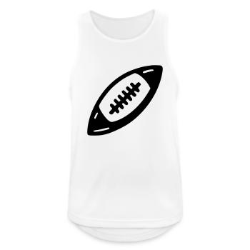 Rugby Football Amerika - Männer Tank Top atmungsaktiv - Weiß - Vorne - Nick (188cm)
