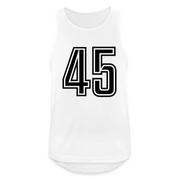 45 - Men's Breathable Tank Top - white - Front - Nick (188cm)