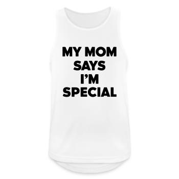 meine Mutter sagt, ich bin etwas Besonderes - Männer Tank Top atmungsaktiv - Weiß - Vorne - Nick (188cm)