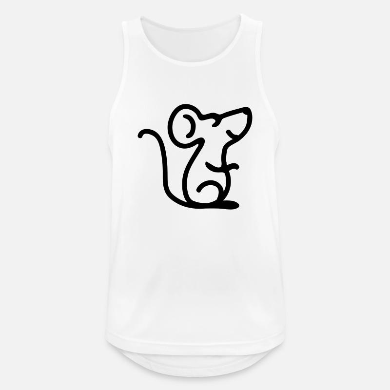 Mouse dreams - Line - Men's Breathable Tank Top - white