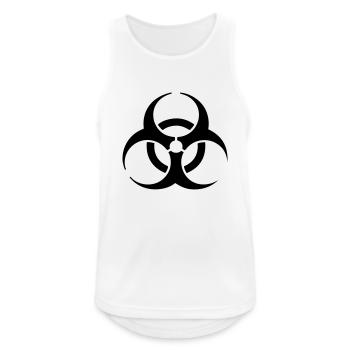 hardstyle biohazard Pullover - Débardeur respirant Homme - blanc - Devant - Nick (188cm)