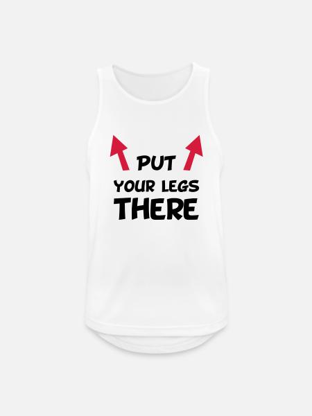 poppen - Männer Tank Top atmungsaktiv - Weiß