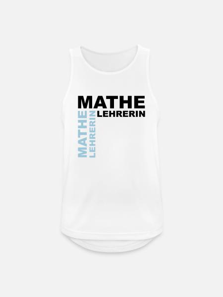 Mathe Lehrerin - V2 - Männer Tank Top atmungsaktiv - Weiß