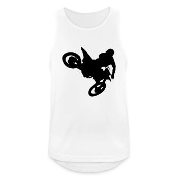 MX Whip - Men's Breathable Tank Top - white - Front - Nick (188cm)