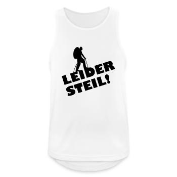 Bergsteiger - Männer Tank Top atmungsaktiv - Weiß - Vorne - Nick (188cm)
