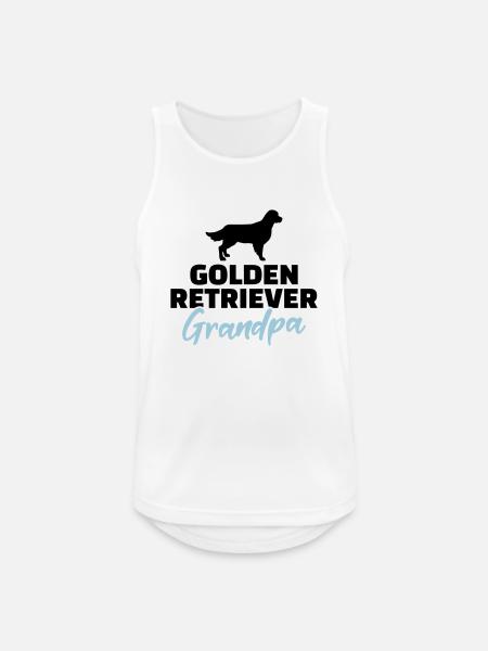 Golden Retriever - Débardeur respirant Homme - blanc