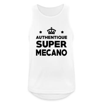Authentique Super Mécano - Débardeur respirant Homme - blanc - Devant - Nick (188cm)