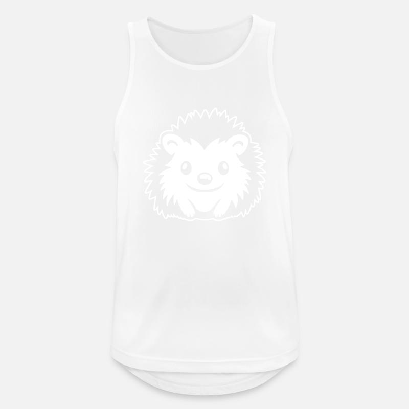 Hedgehog Comic Cute - Men's Breathable Tank Top - white