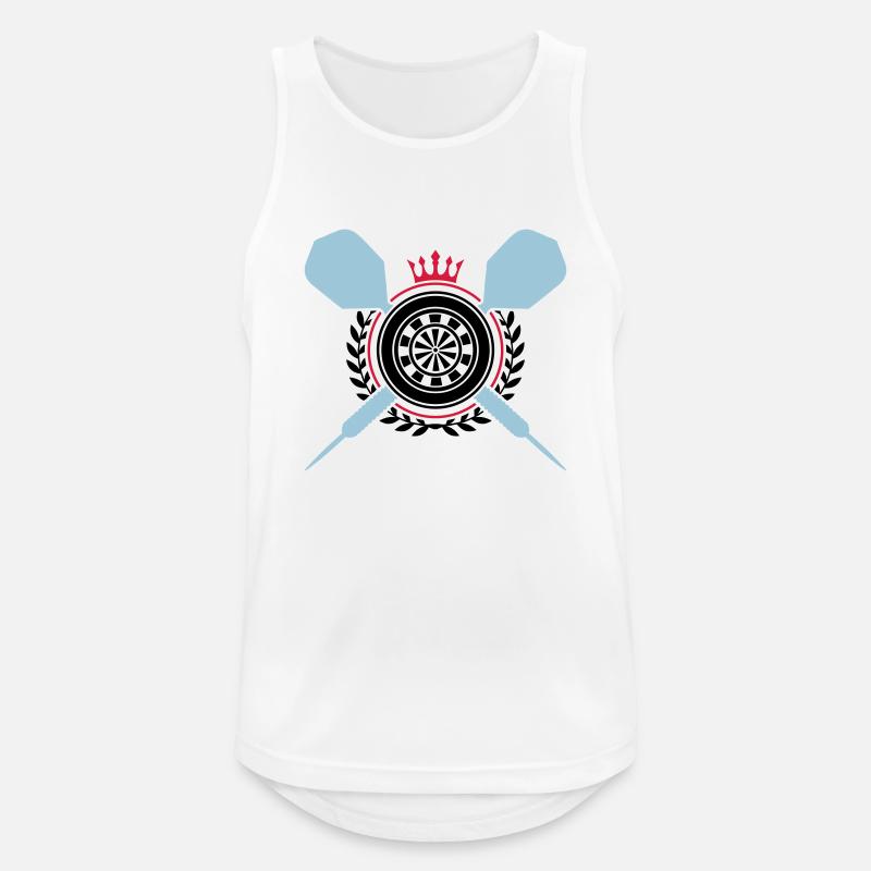 darts dartpfeil dartscheibe - Männer Tank Top atmungsaktiv - Weiß