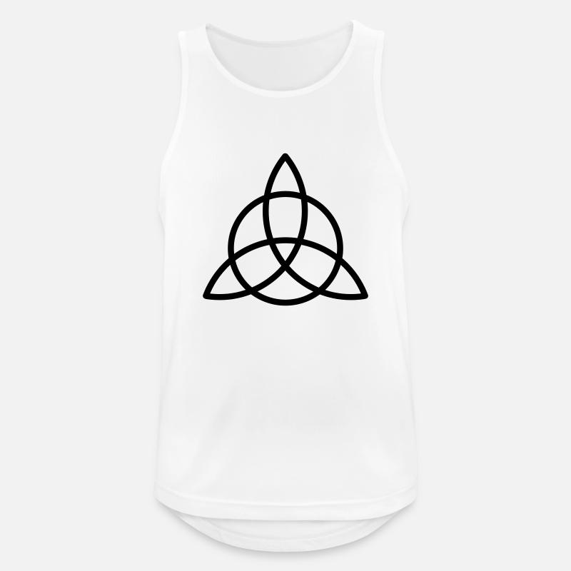 Celtic Triangle Knot - Men's Breathable Tank Top - white
