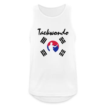 taekwondo - Men's Breathable Tank Top - white - Front - Nick (188cm)