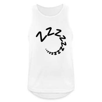 Schlafen Schnarchen - Männer Tank Top atmungsaktiv - Weiß - Vorne - Nick (188cm)