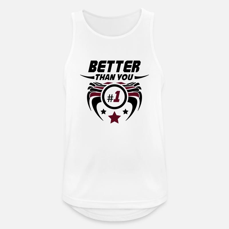 better_than_you_02 - Men's Breathable Tank Top - white